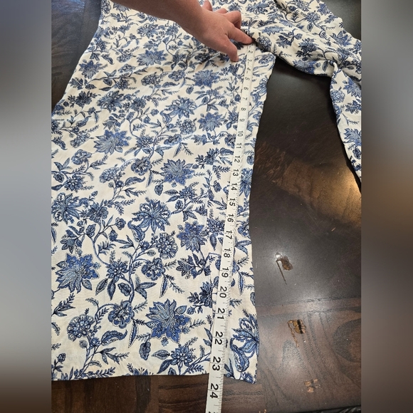 LOFT Trellis Garden Floral Sleeveless Wide Leg Jumpsuit Size 10 - Picture 8 of 10